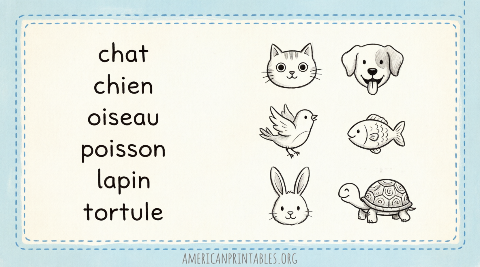 Free Printable French Worksheets for Beginners (4)