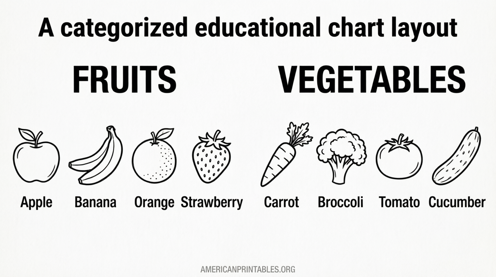 Free Printable Fruits & Vegetables Pictures PDF (4)