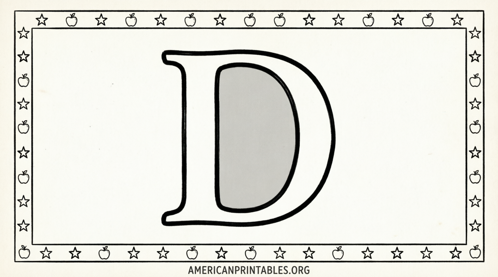 Free Printable Full Page Alphabet Letters (2)