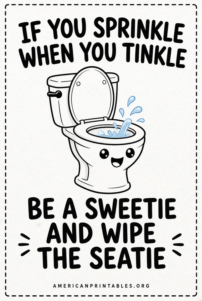 Free Printable Funny Bathroom Signs (1)