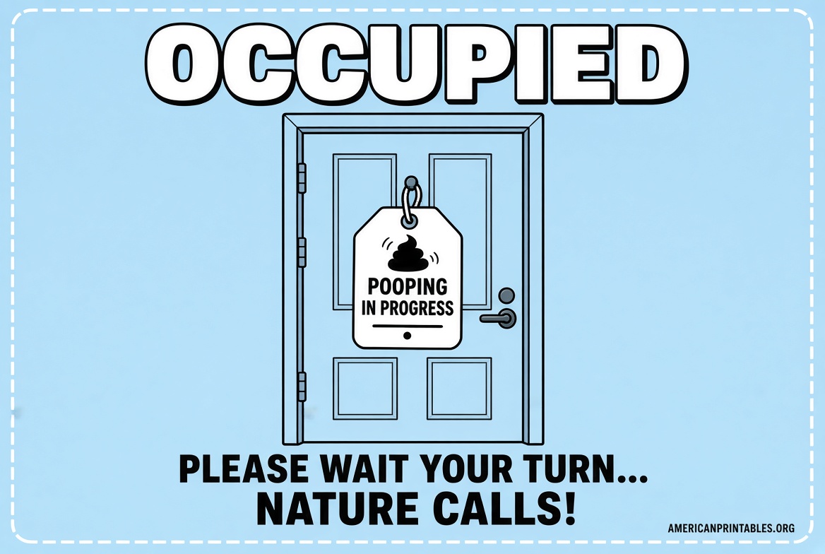 Free Printable Funny Bathroom Signs (2)