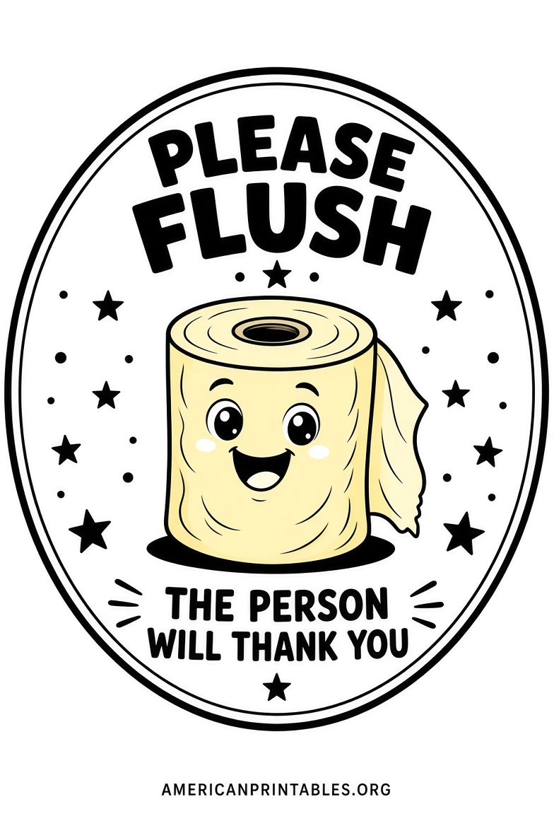 Free Printable Funny Bathroom Signs (3)