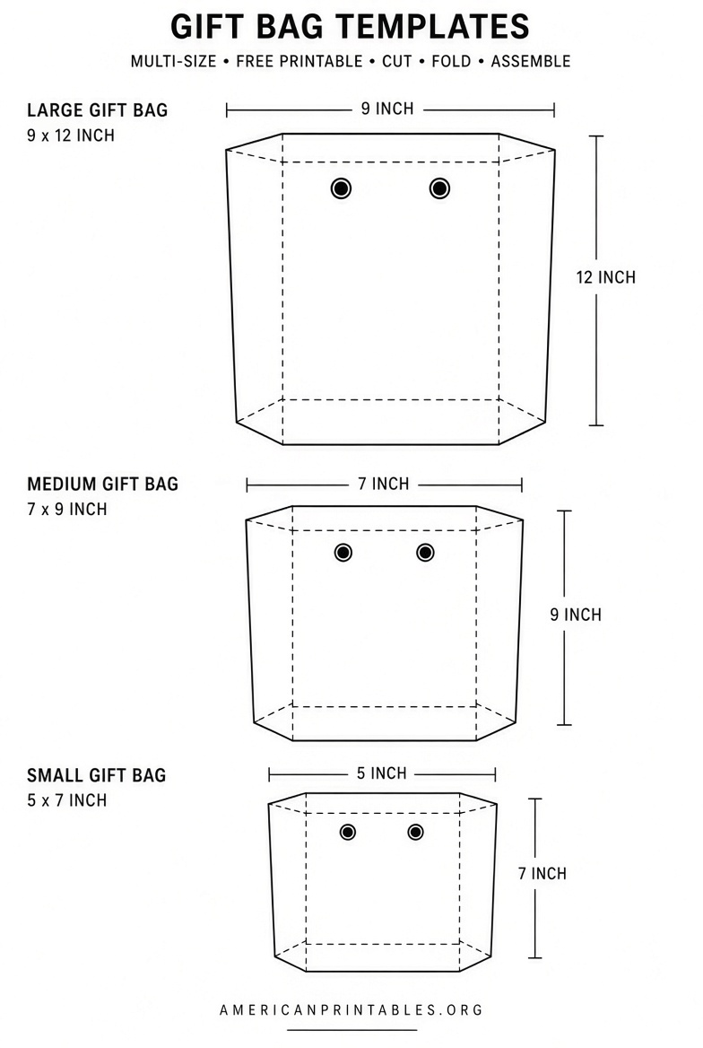 Free Printable Gift Bag Template (1)
