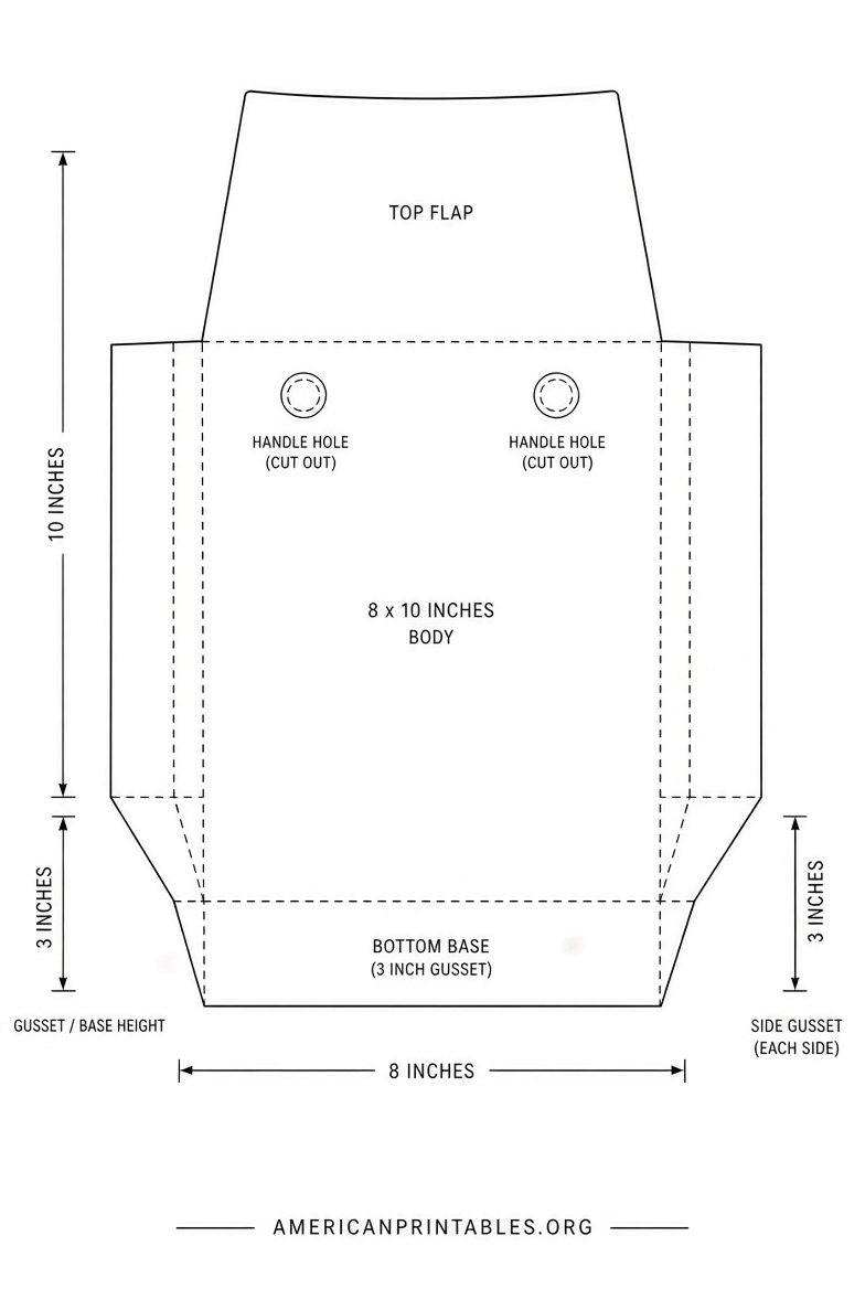 Free Printable Gift Bag Template (2)