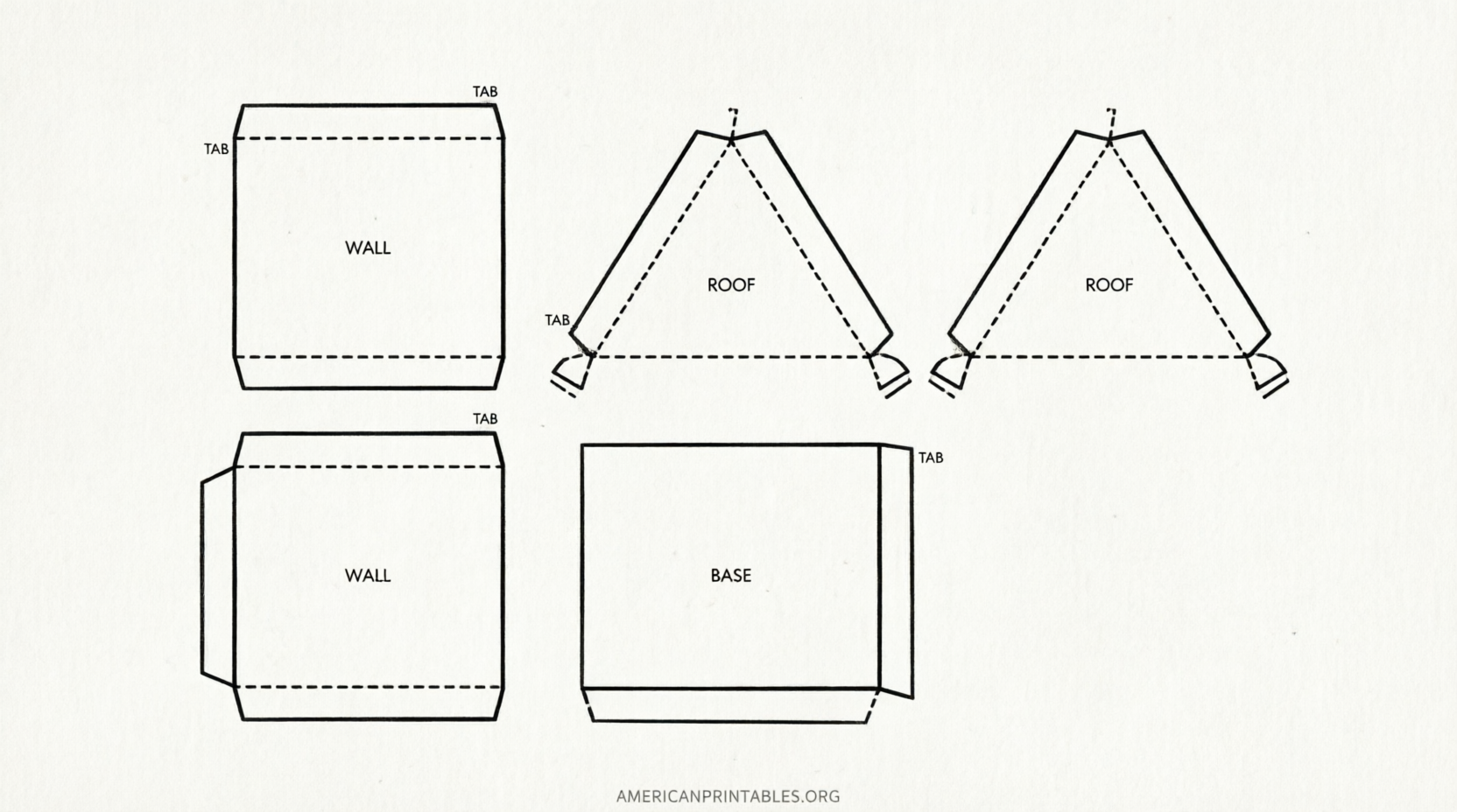 Free Printable Gingerbread House Templates (1)
