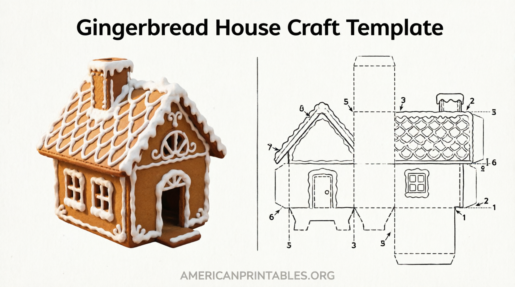 Free Printable Gingerbread House Templates (2)