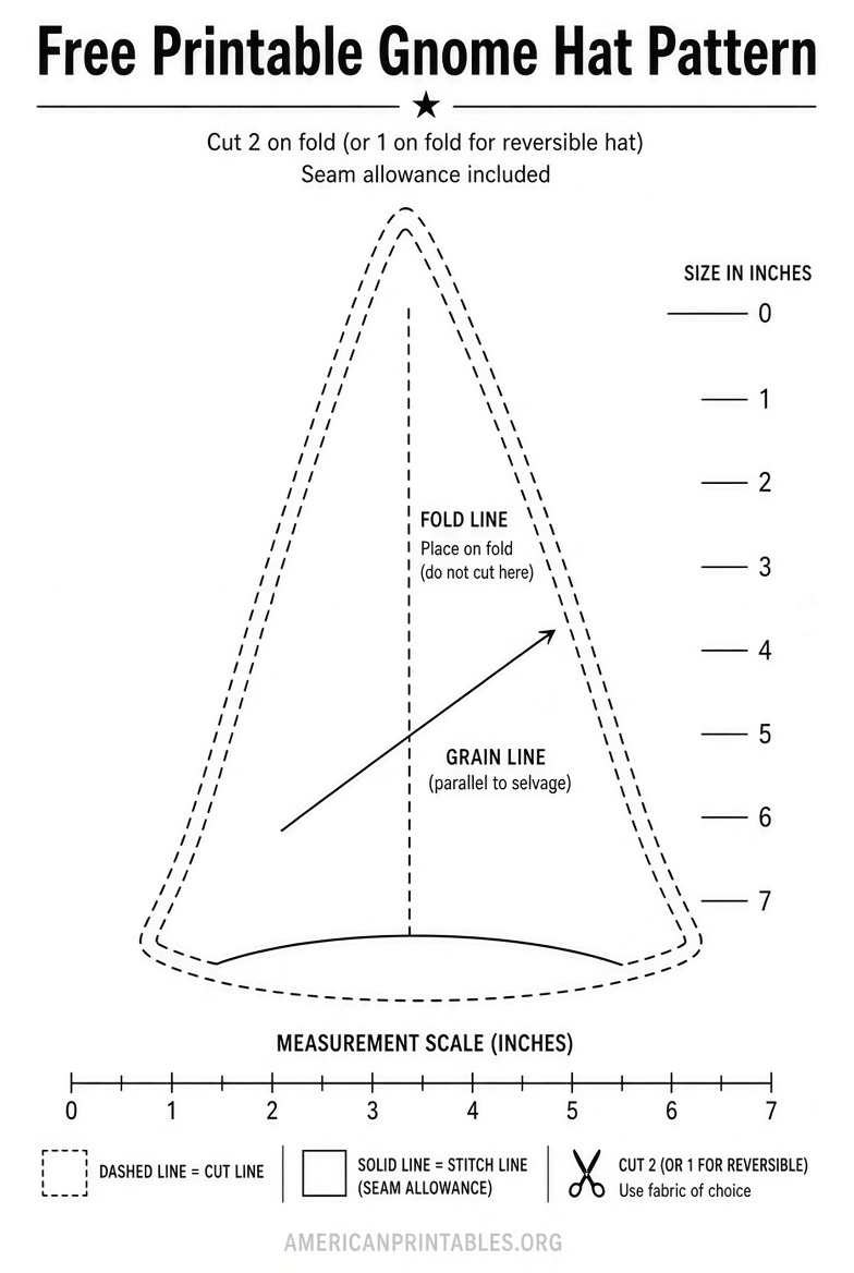 Free Printable Gnome Hat Pattern Easy DIY (1)