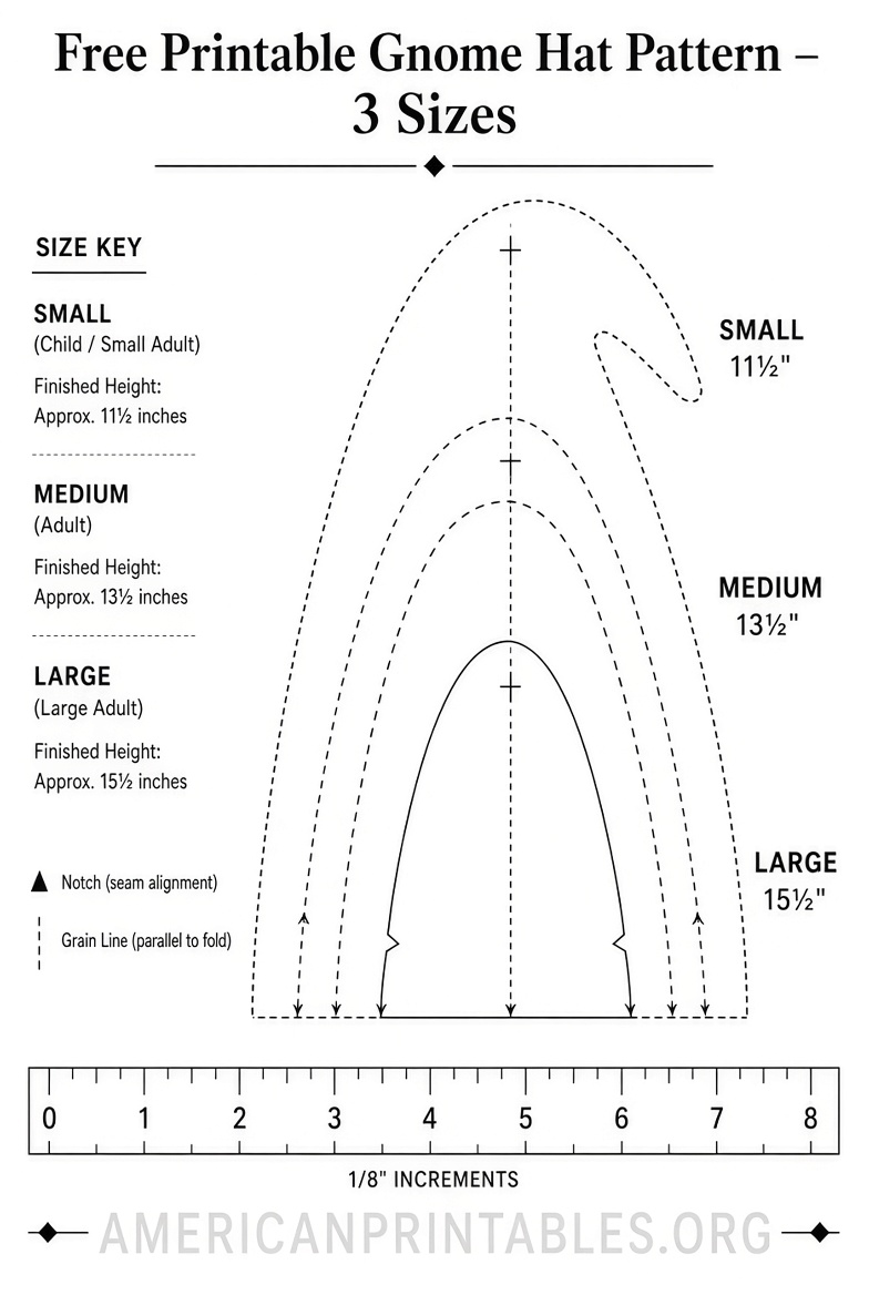 Free Printable Gnome Hat Pattern Easy DIY (3)