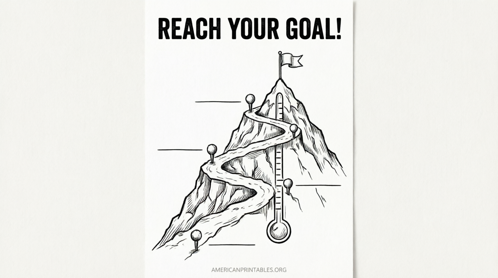 Free Printable Goal Thermometer Charts (2)