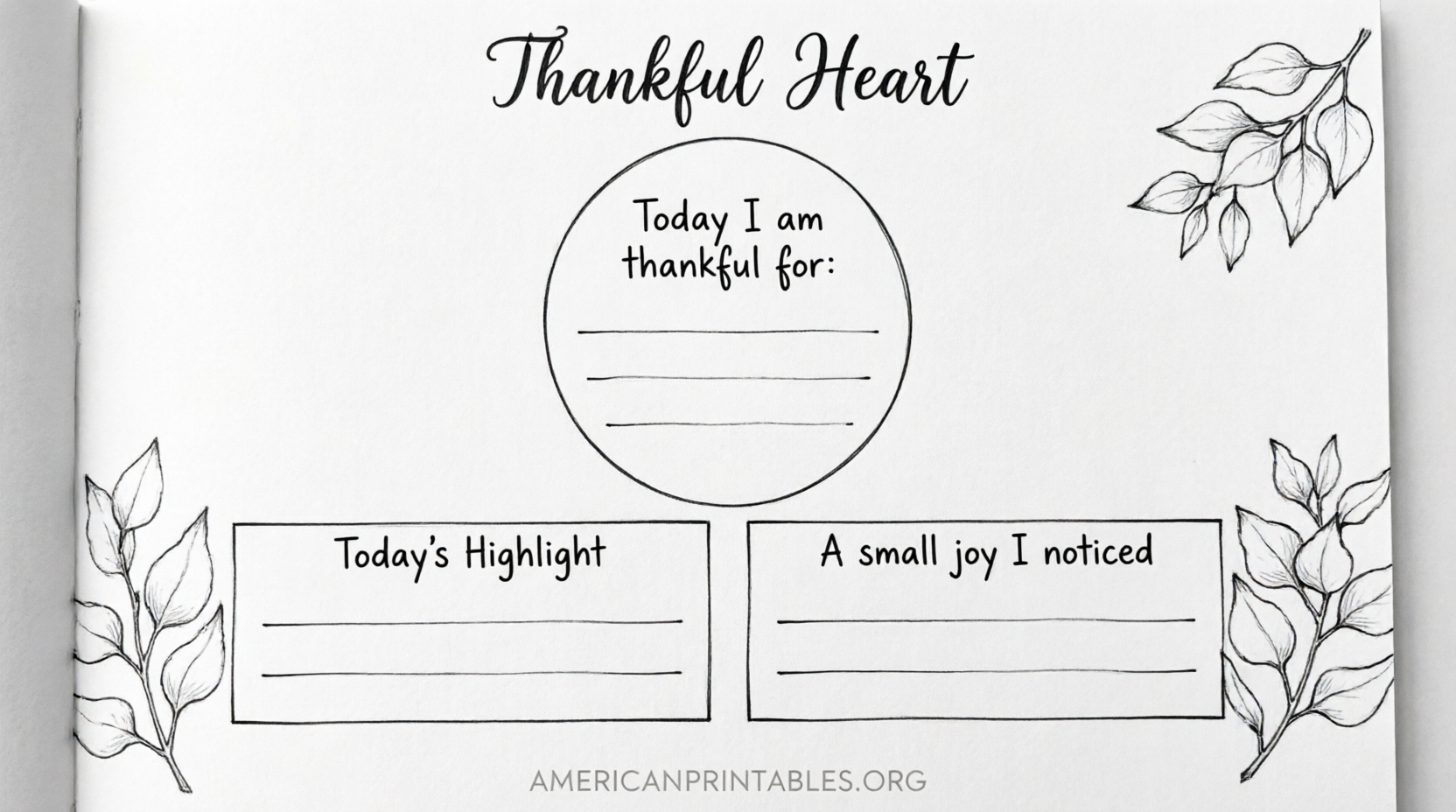 Free Printable Gratitude Journal Pages (3)