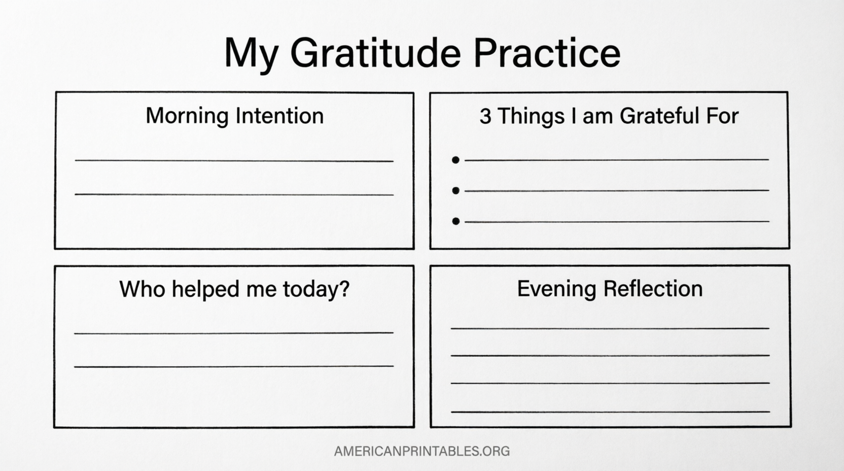 Free Printable Gratitude Journal Pages (4)