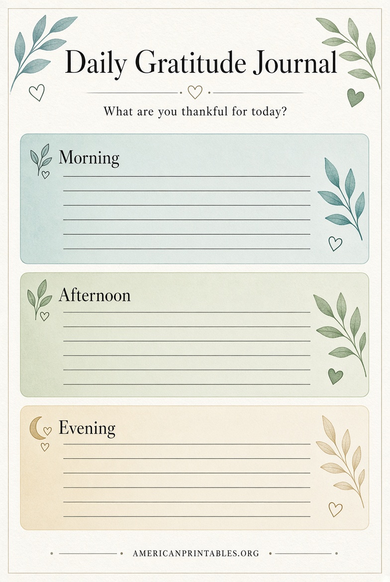 Free Printable Gratitude Worksheets for Adults PDF (1)