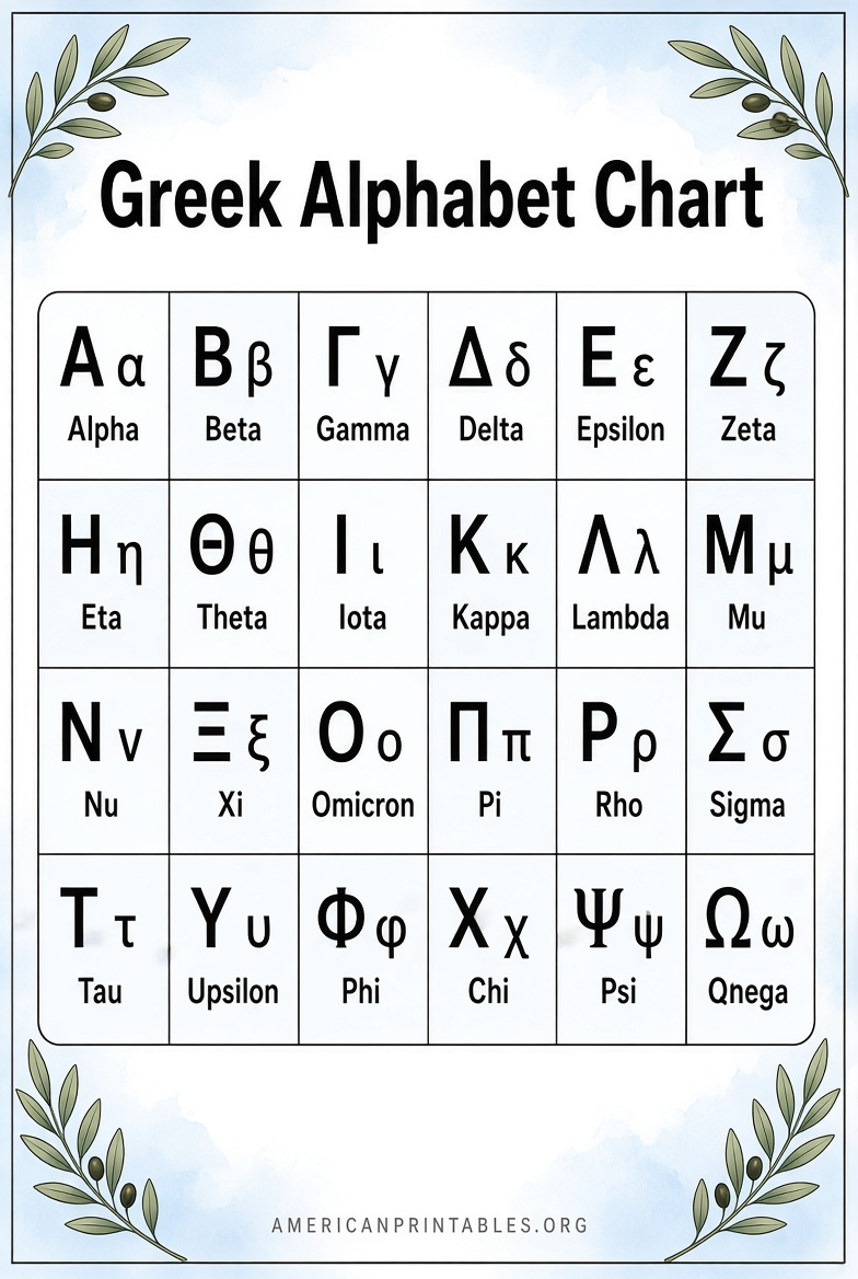 Free Printable Greek Alphabet Worksheets (1)