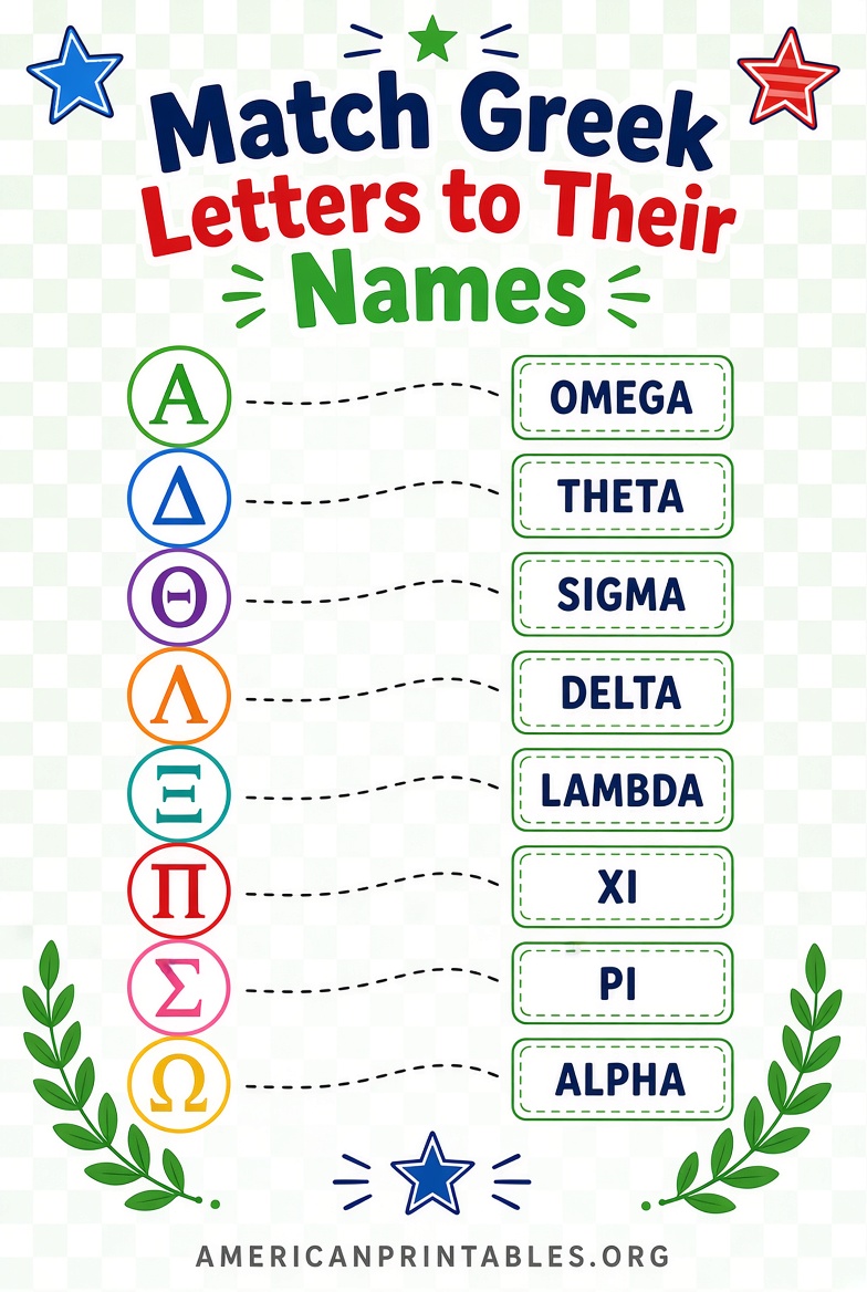 Free Printable Greek Alphabet Worksheets (2)