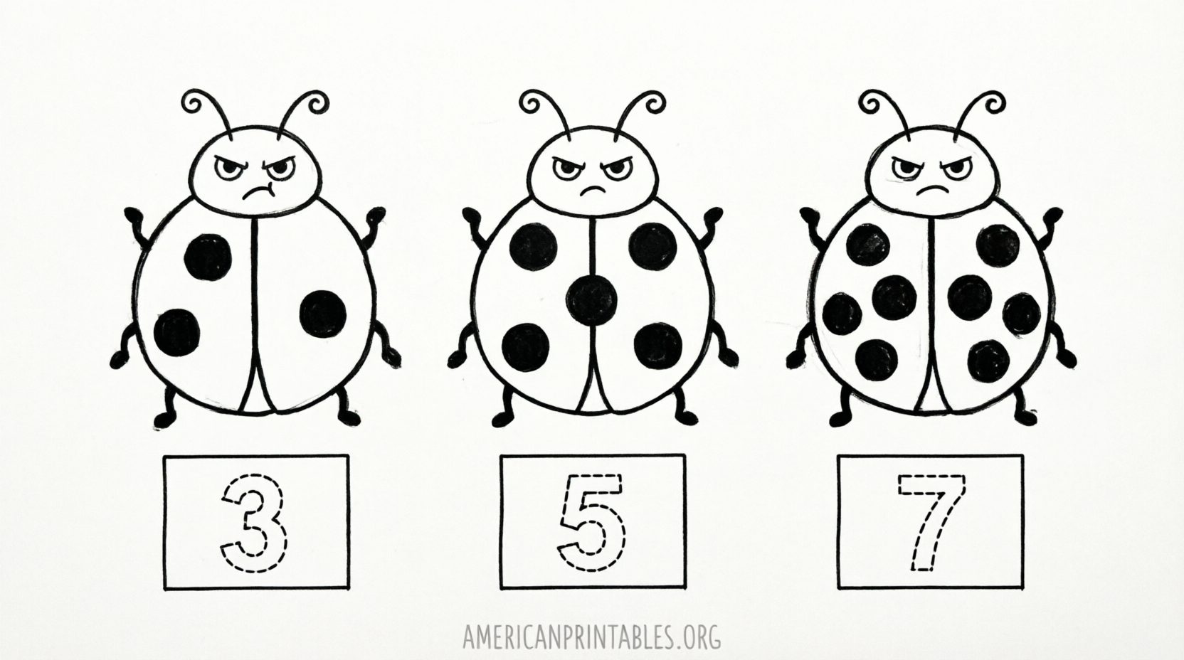 Free Printable Grouchy Ladybug Worksheets (2)