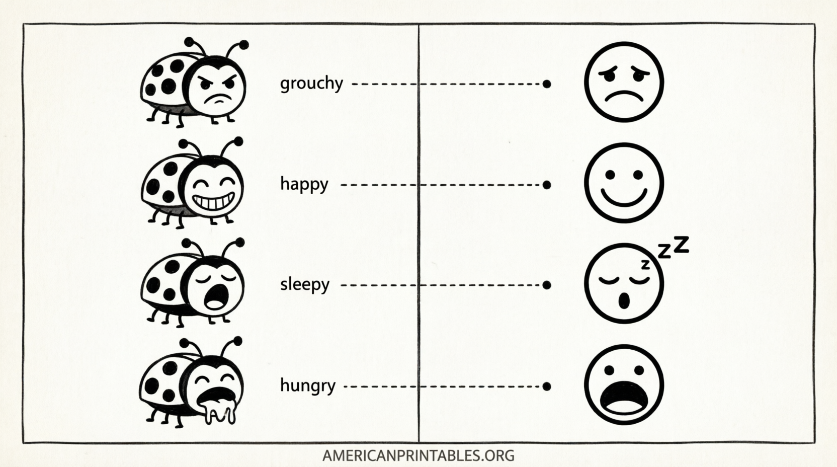 Free Printable Grouchy Ladybug Worksheets (3)
