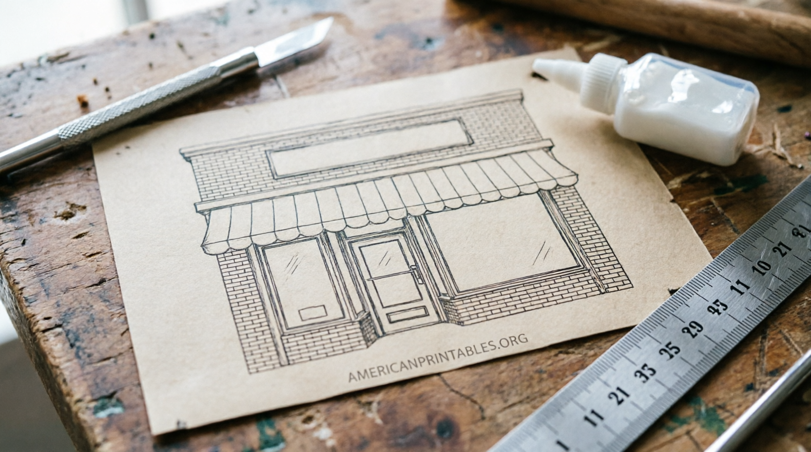 Free Printable HO Scale Buildings Guide (2)