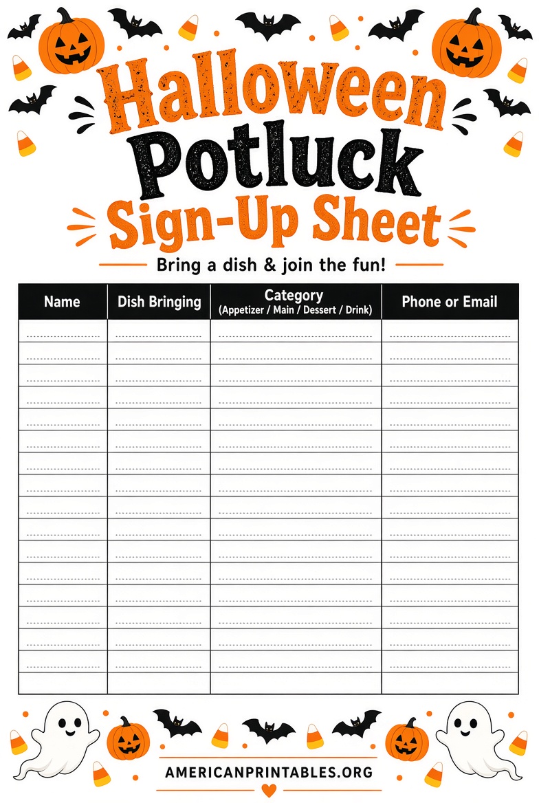 Free Printable Halloween Potluck Sign Up Sheet (1)