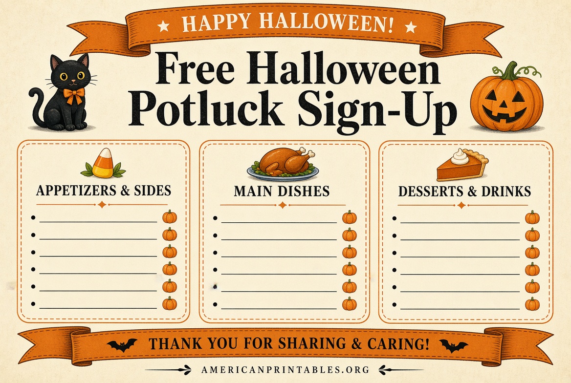 Free Printable Halloween Potluck Sign Up Sheet (4)