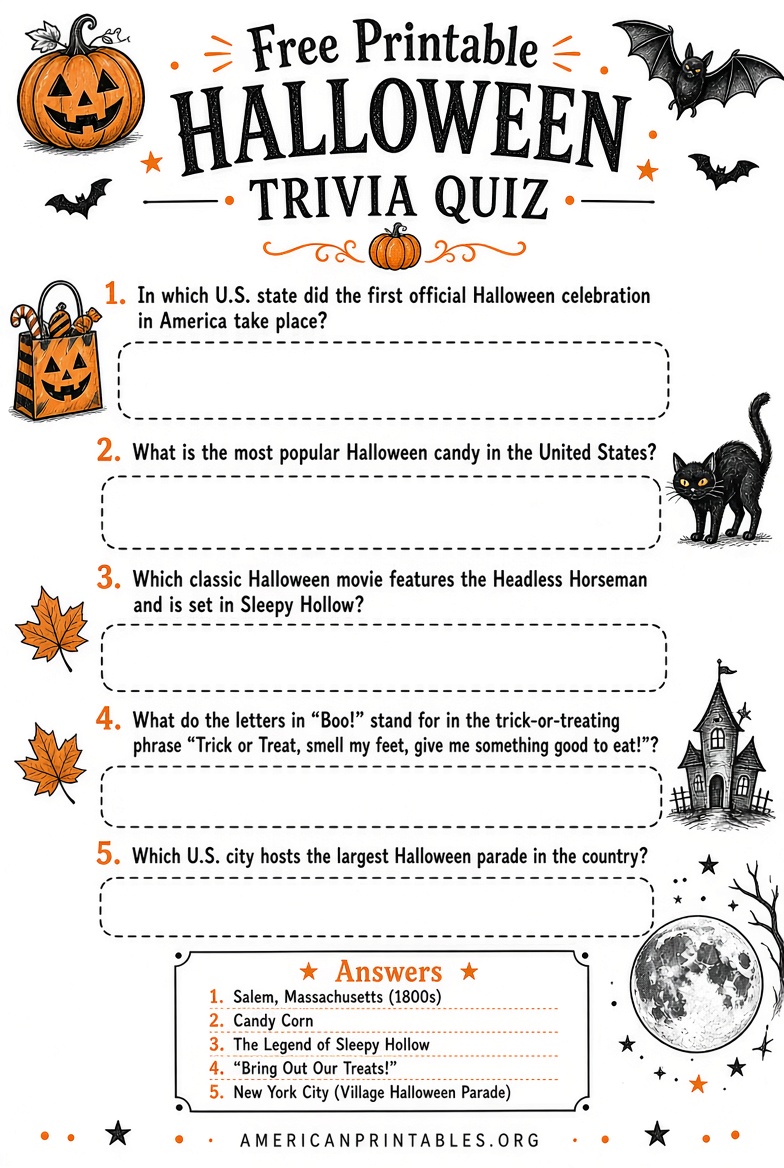 Free Printable Halloween Trivia Q&A Games (3)