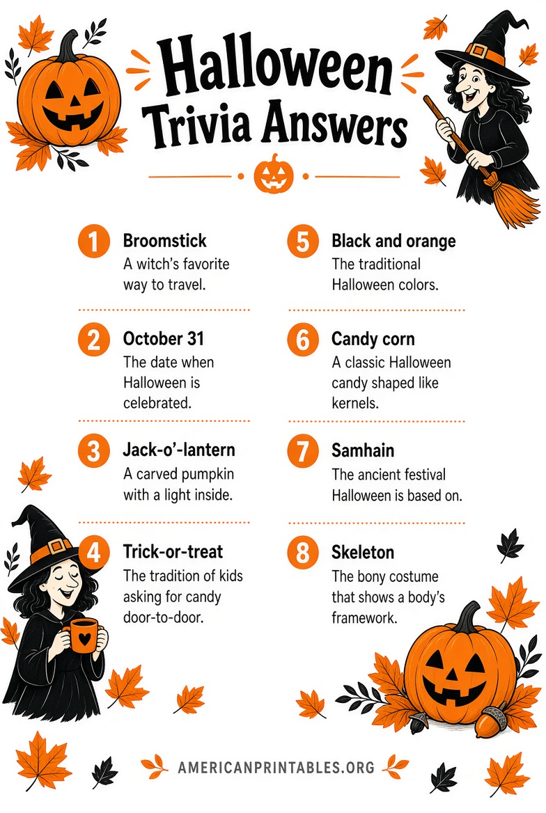 Free Printable Halloween Trivia Q&A Games (4)
