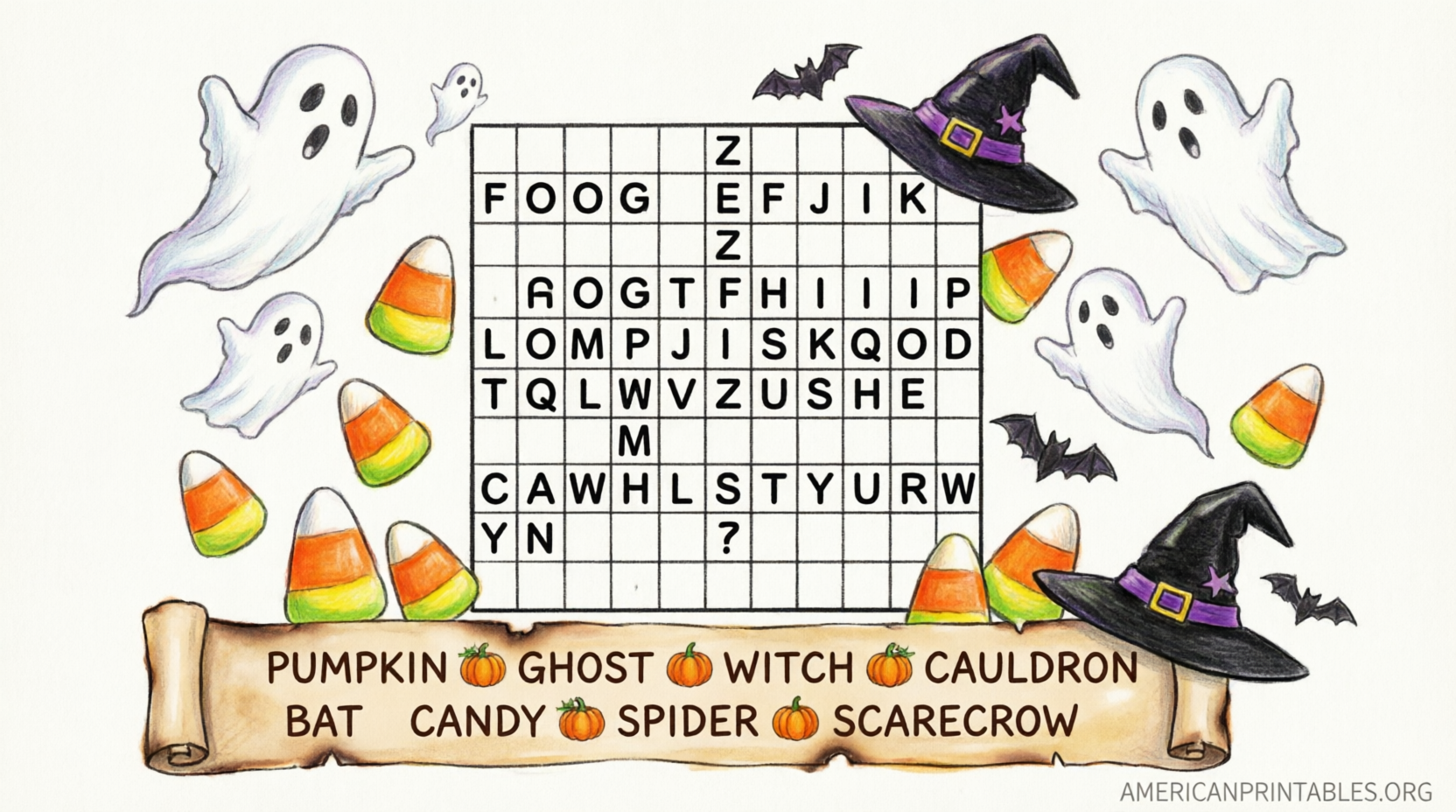 Free Printable Halloween Word Search Puzzles (2)