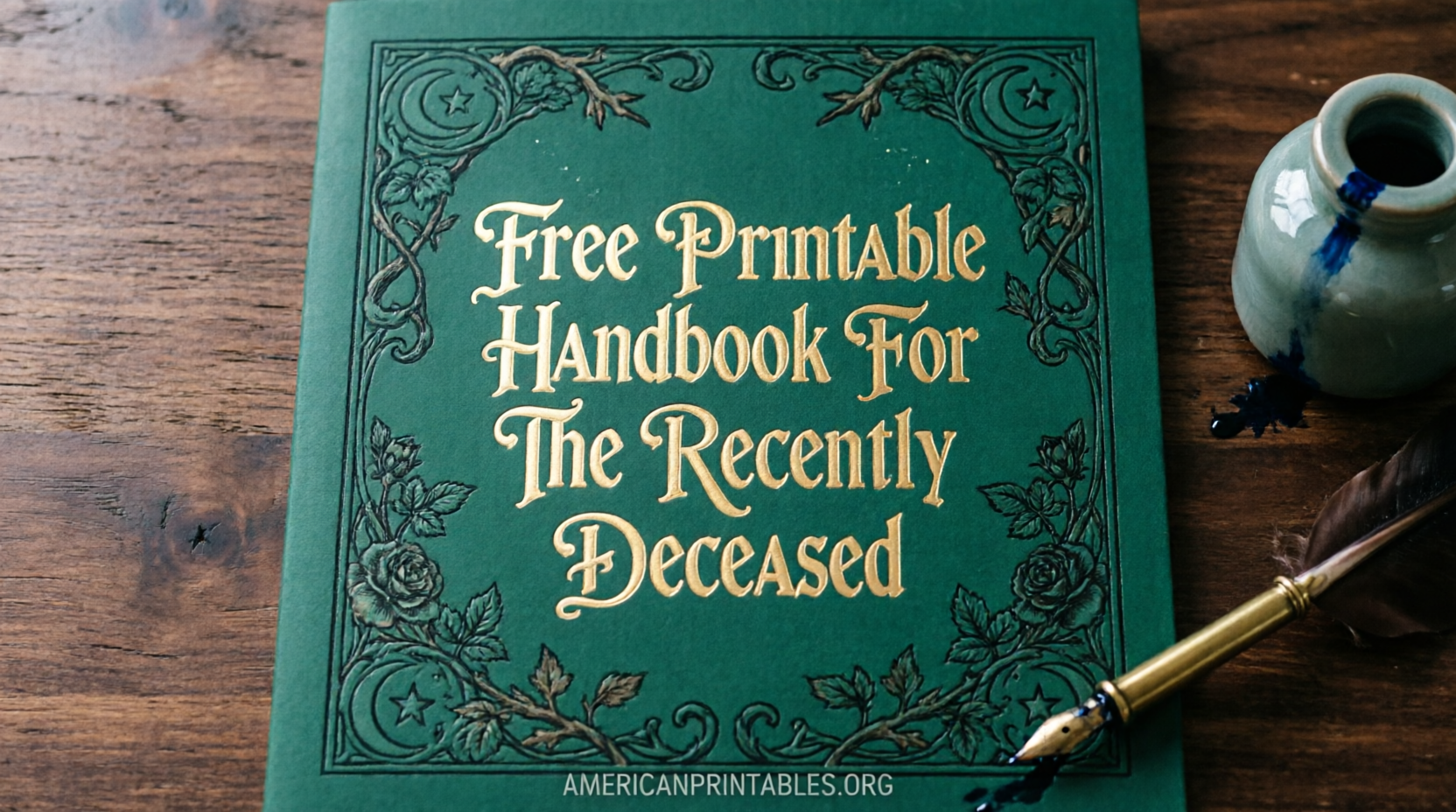 Free Printable Handbook for the Recently Deceased (1)