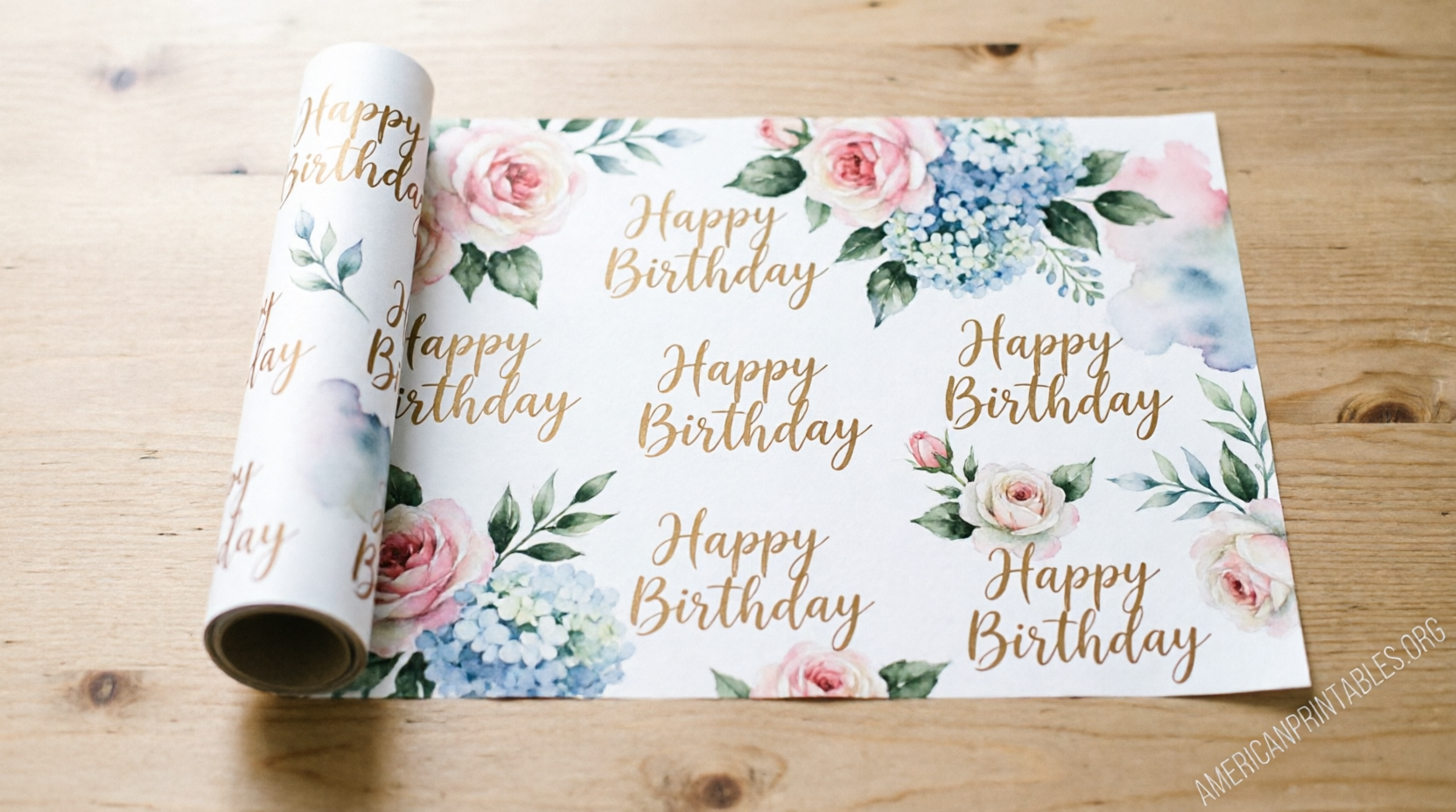 Free Printable Happy Birthday Wrapping Paper (1)