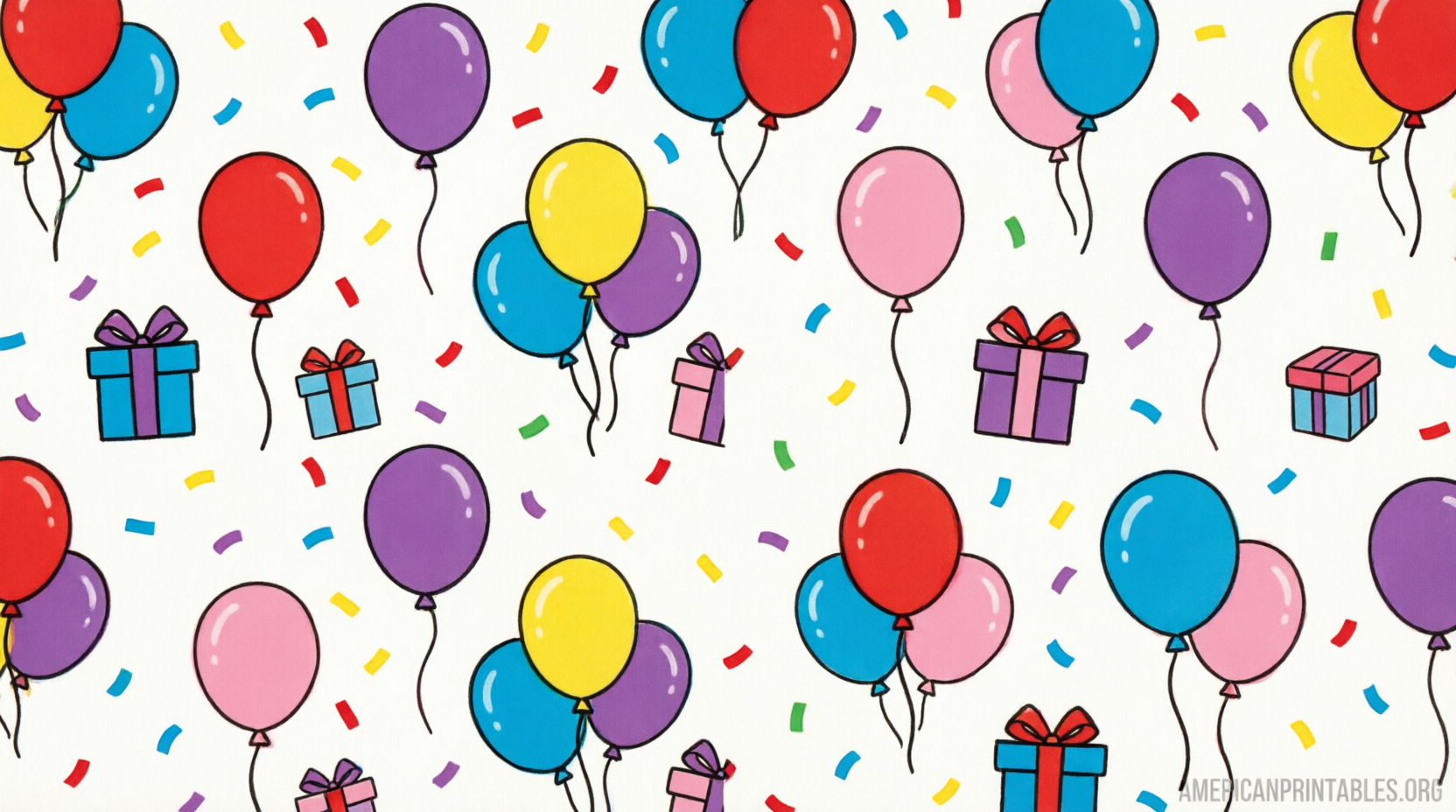 Free Printable Happy Birthday Wrapping Paper (2)