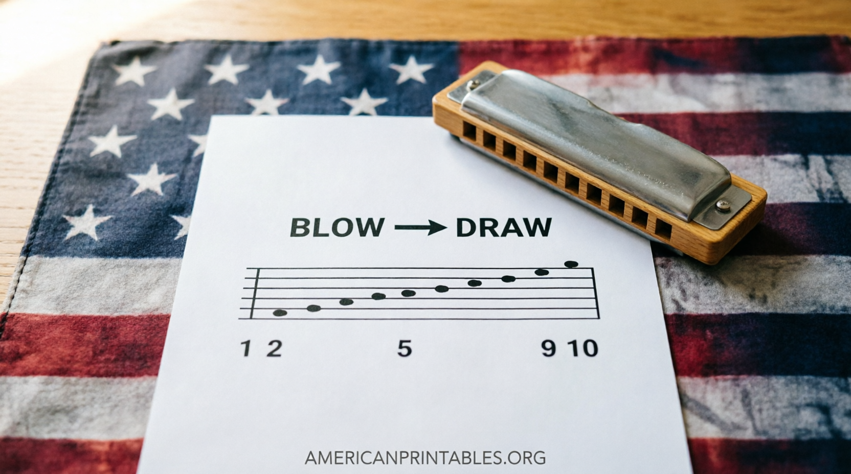 Free Printable Harmonica Sheet Music for Beginners (1)