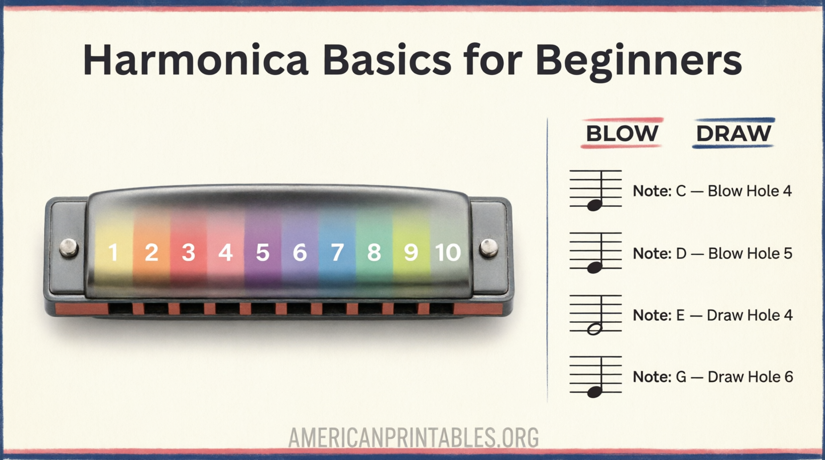 Free Printable Harmonica Sheet Music for Beginners (4)