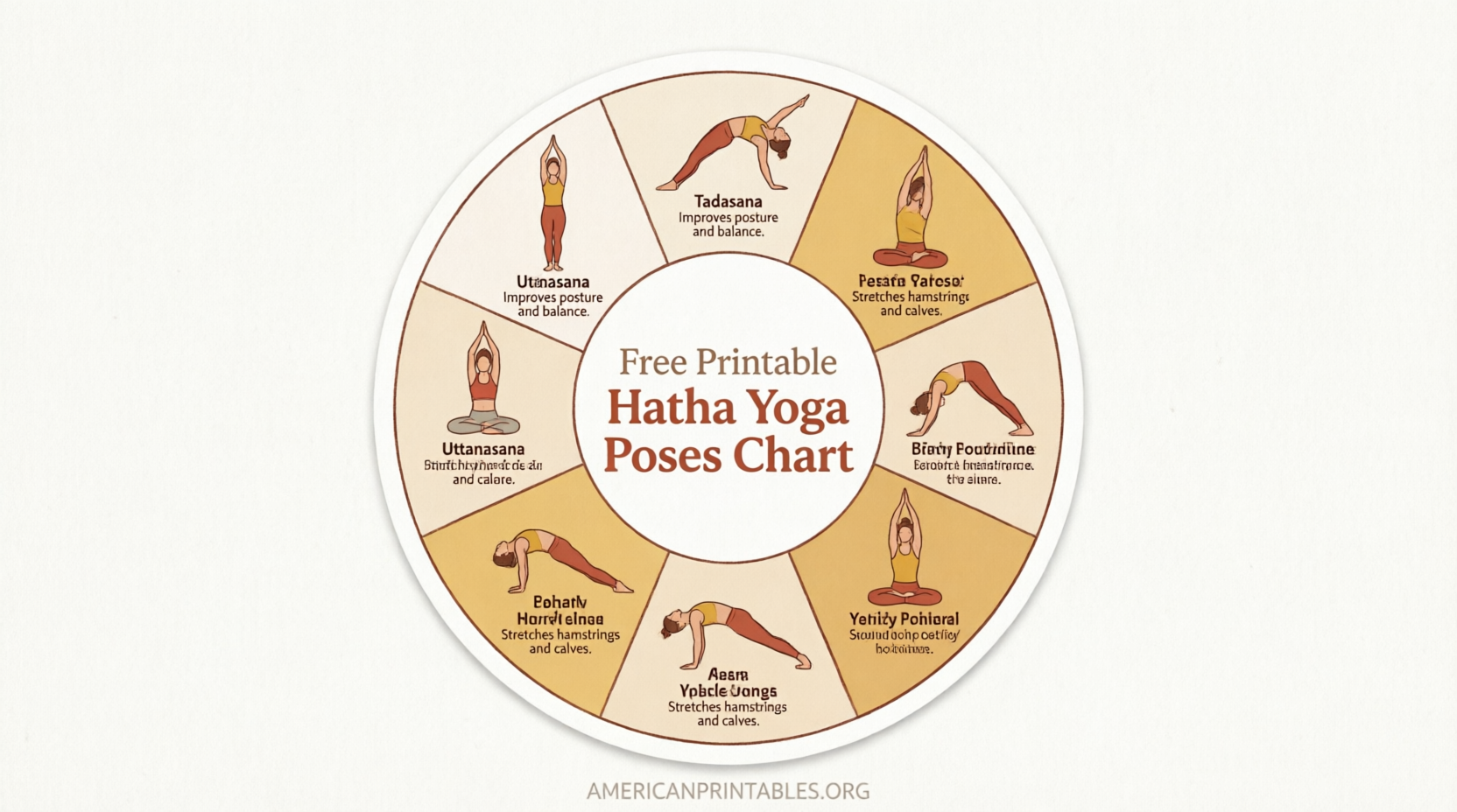 Free Printable Hatha Yoga Poses Chart Download (4)