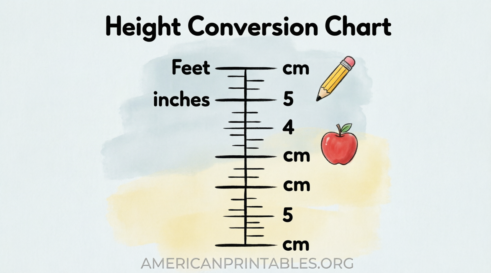 Free Printable Height Conversion Chart (2)
