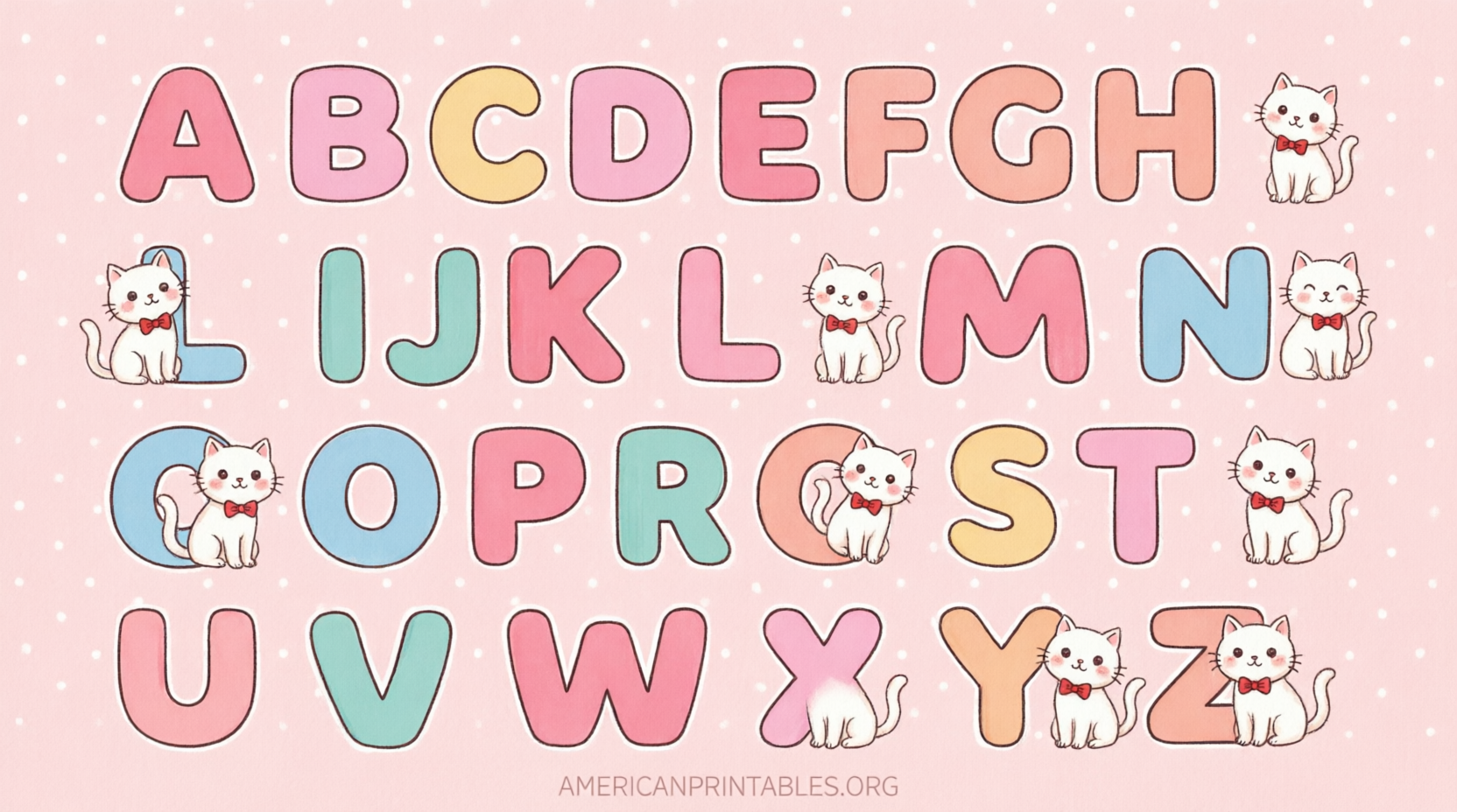Free Printable Hello Kitty Alphabet Letters (1)