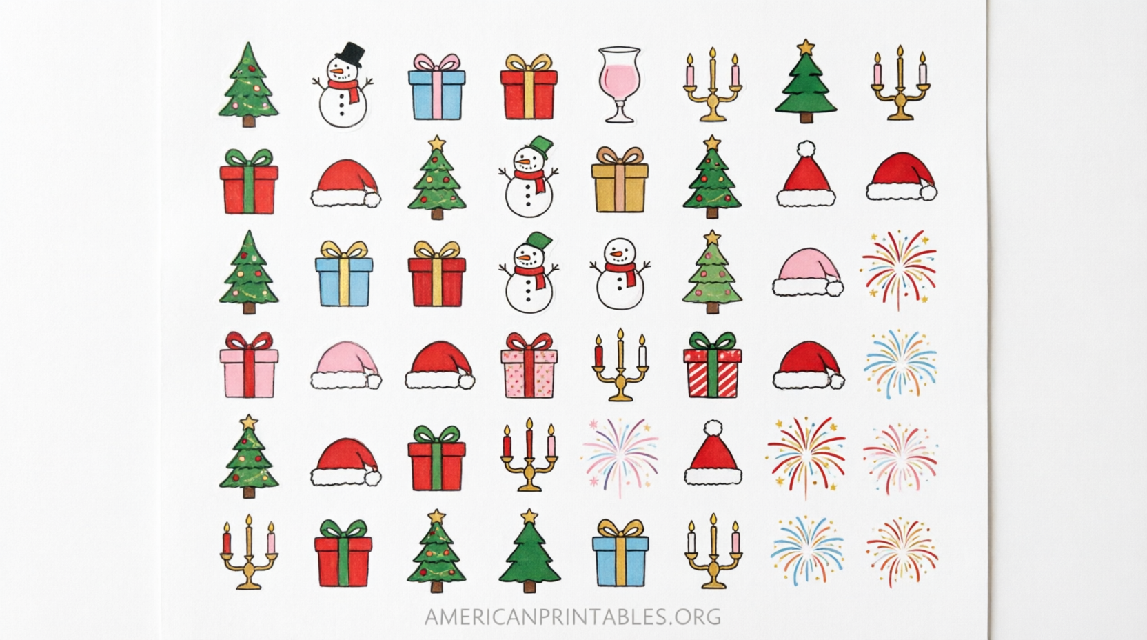 Free Printable Holiday Planner Stickers (1)