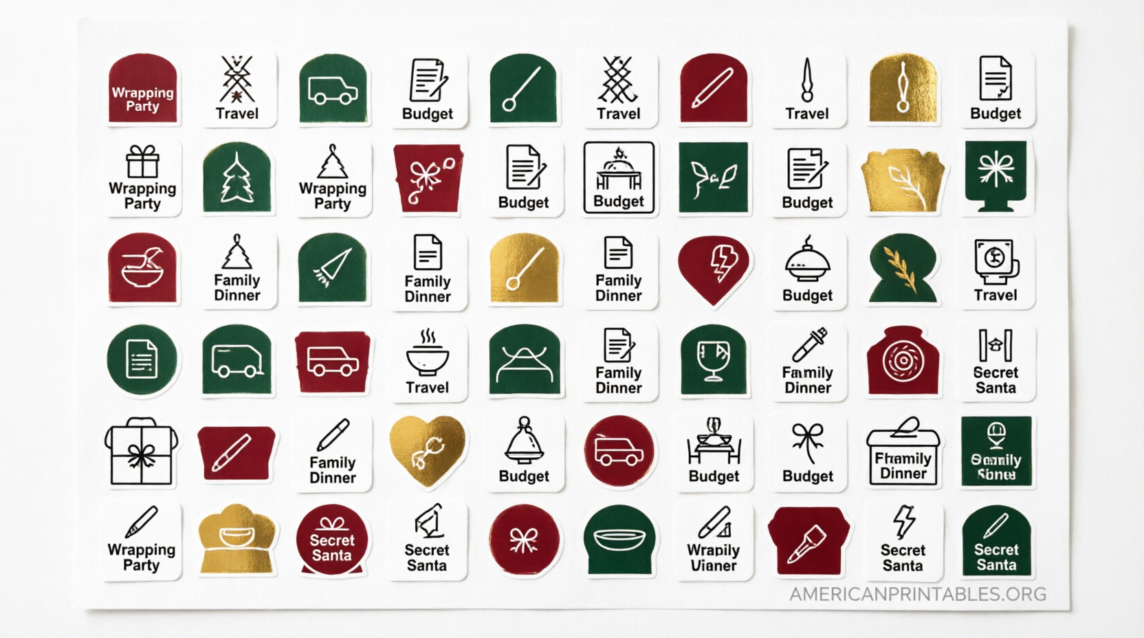 Free Printable Holiday Planner Stickers (3)