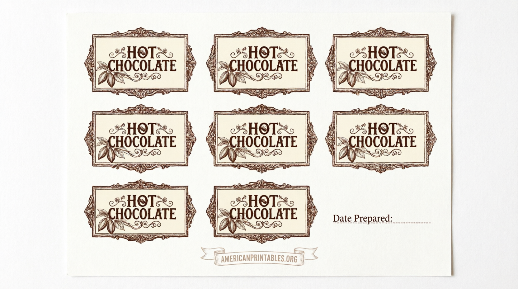 Free Printable Hot Chocolate Labels (2)