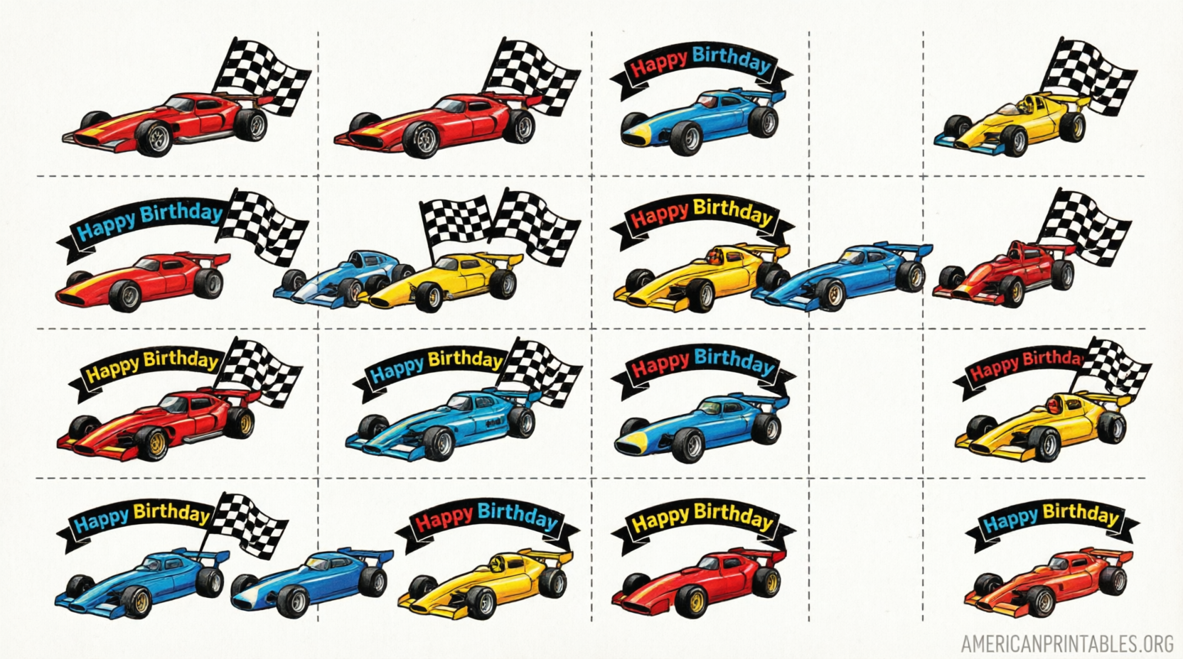 Free Printable Hot Wheels Cupcake Toppers (1)