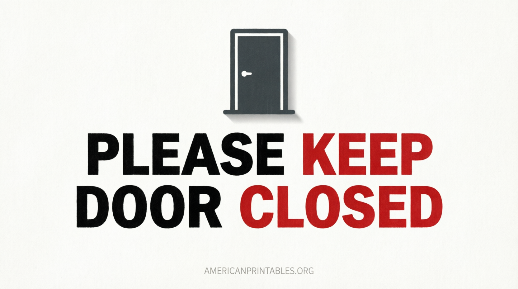 Free Printable Keep Door Closed Sign PDF (1)