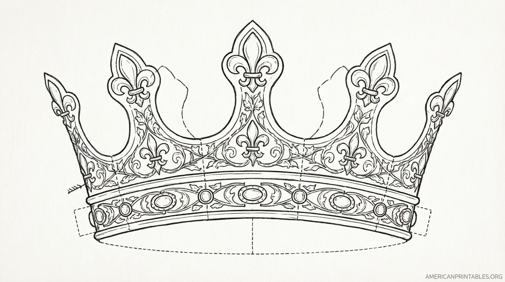 Free Printable King Crown Template (3)