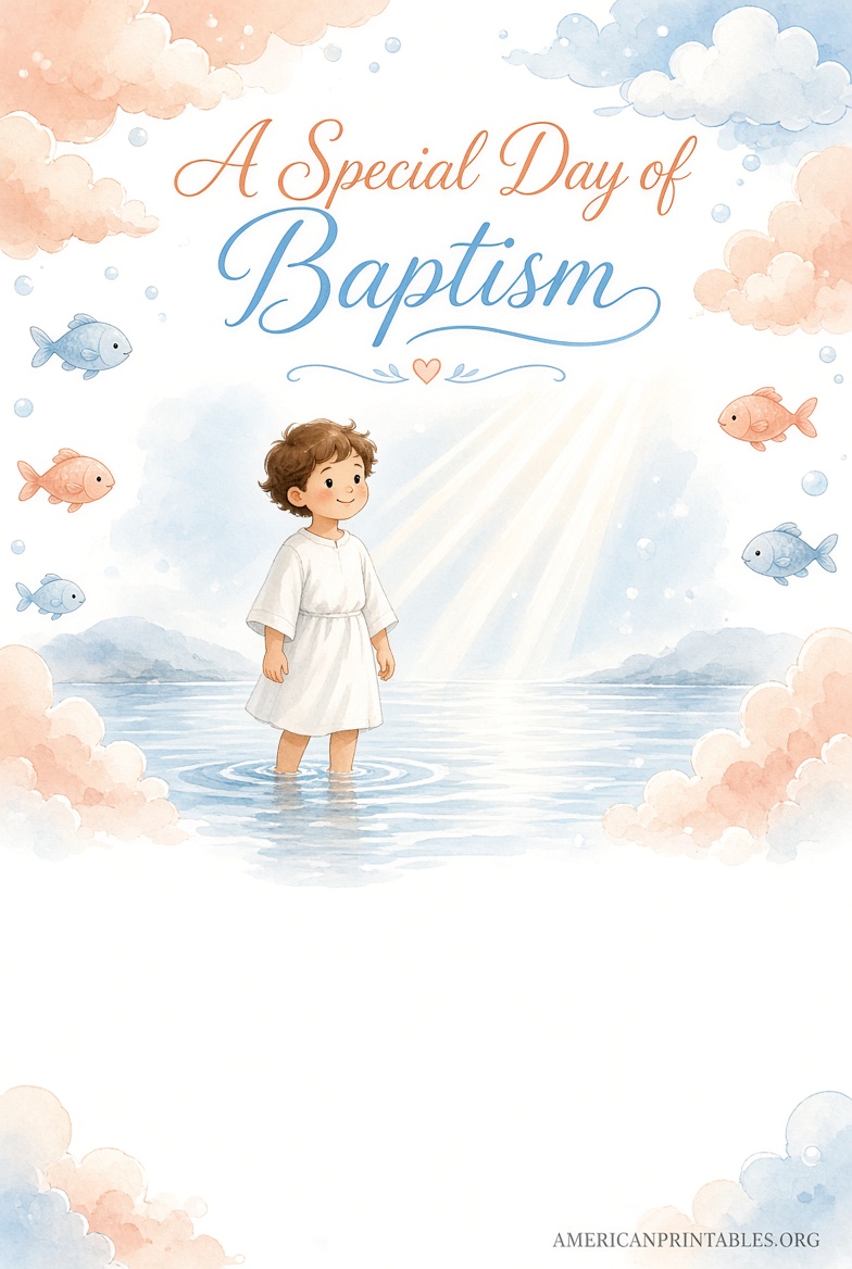Free Printable LDS Baptism Invitations Guide (1)