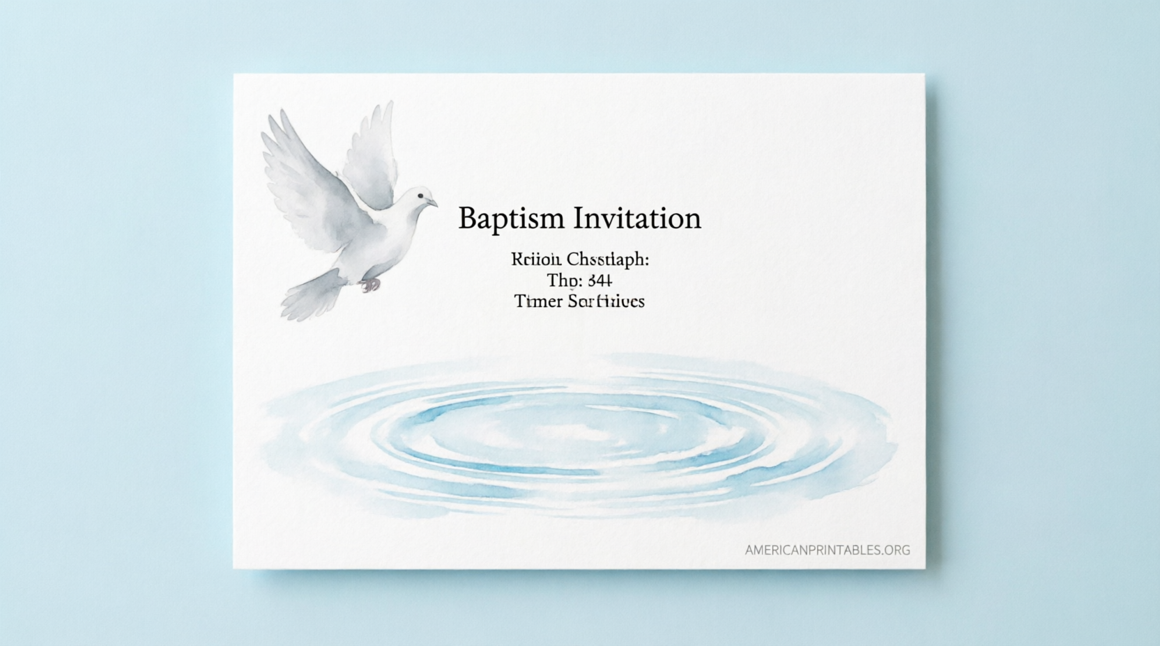 Free Printable LDS Baptism Invitations Guide (2)