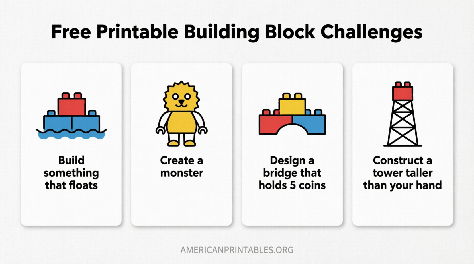 Free Printable LEGO Challenge Cards PDF (3)