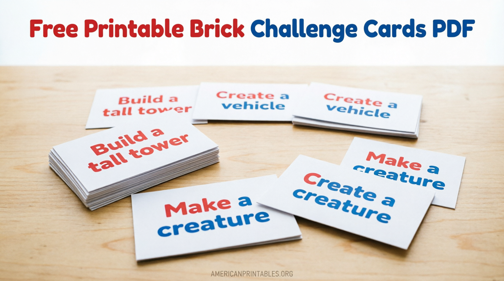 Free Printable LEGO Challenge Cards PDF (4)