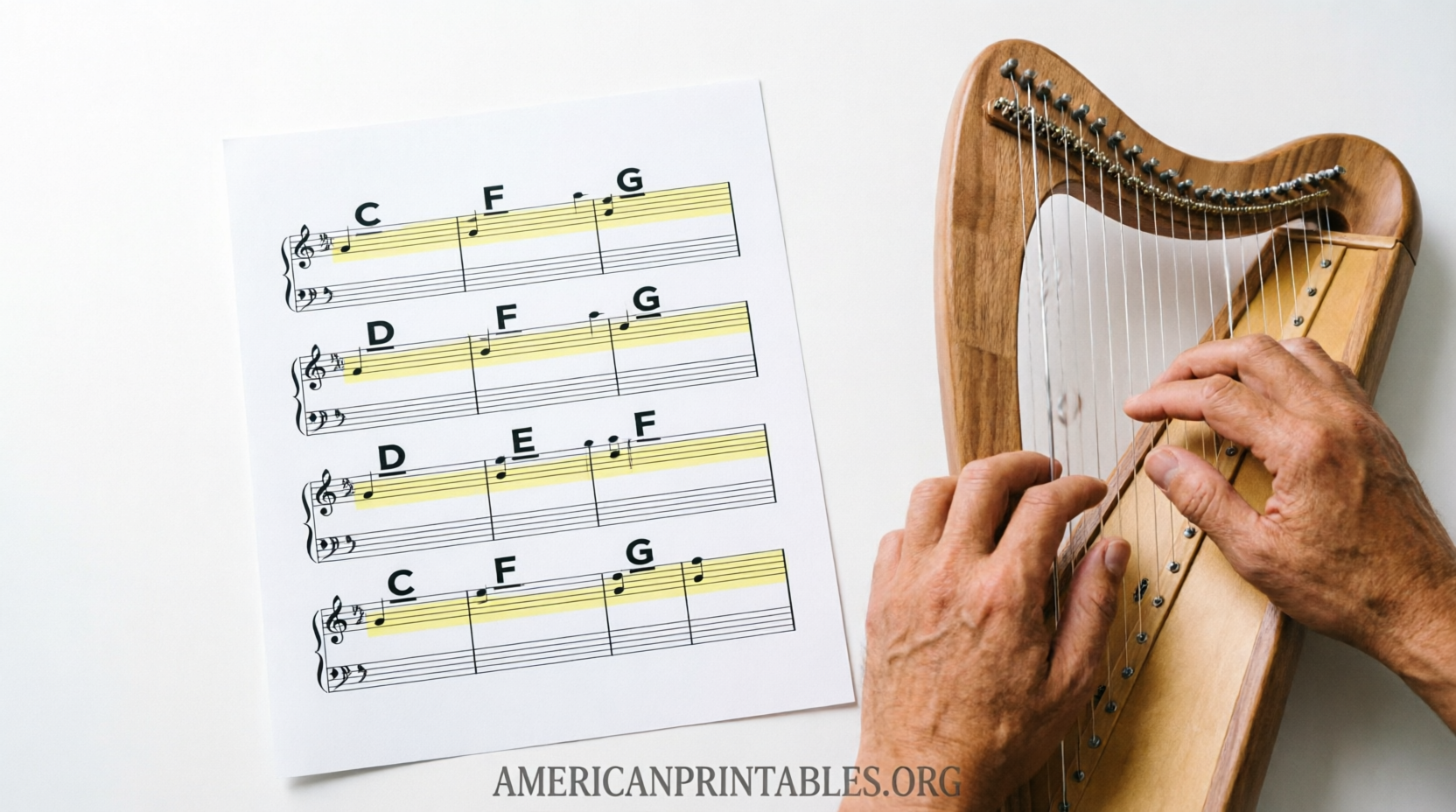 Free Printable Lap Harp Sheet Music (2)