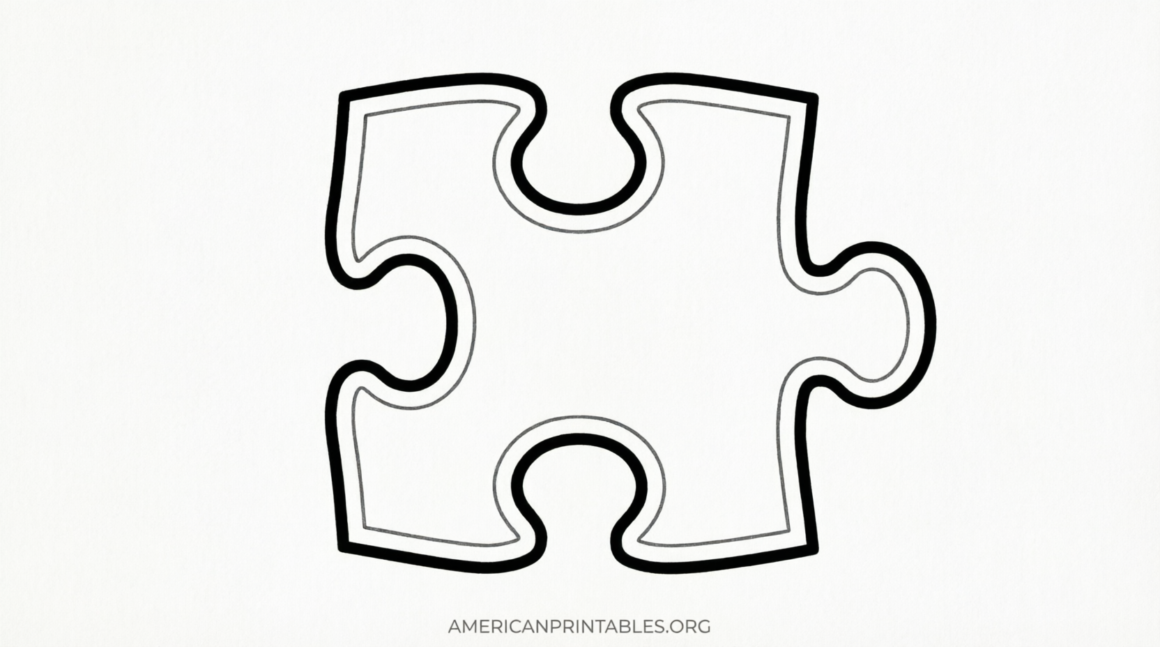Free Printable Large Puzzle Piece Template (2)