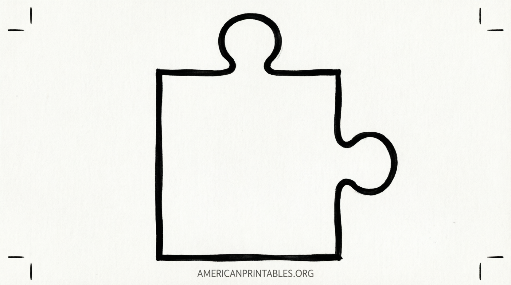 Free Printable Large Puzzle Piece Template (3)