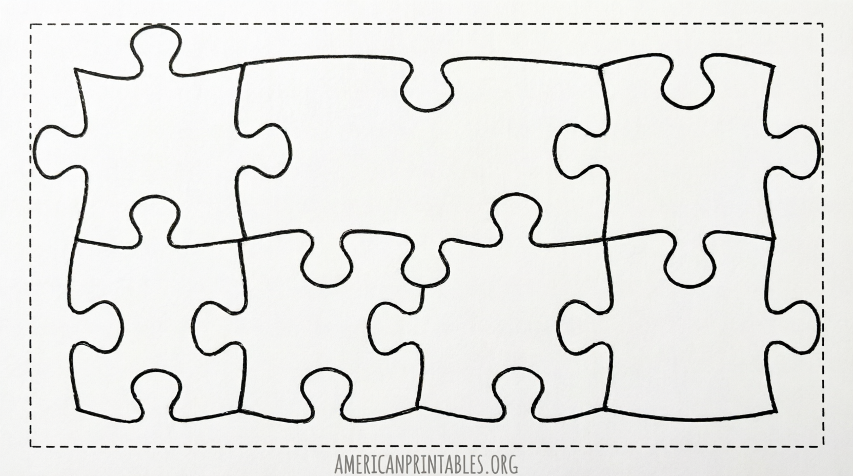 Free Printable Large Puzzle Piece Template (4)