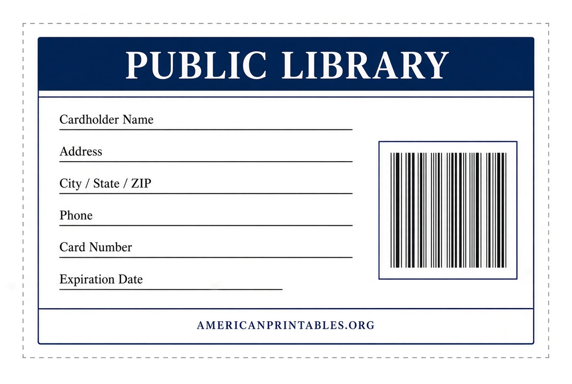 Free Printable Library Card Template (1)