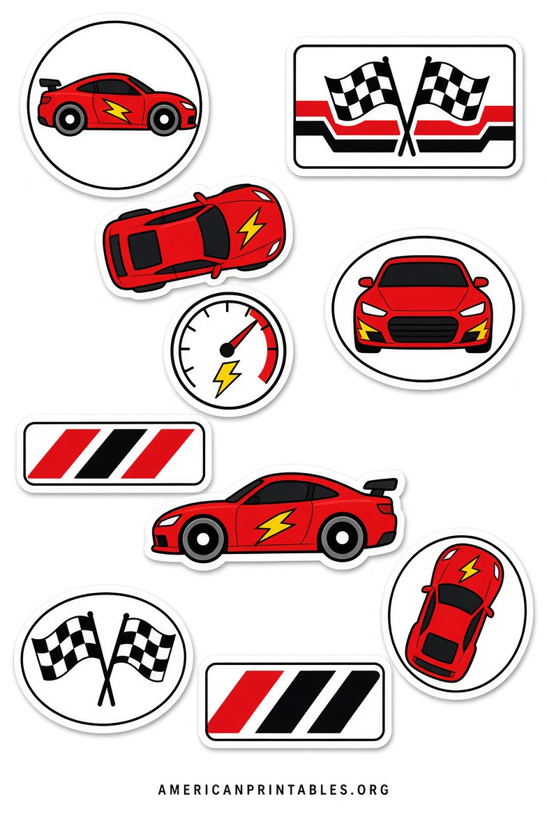 Free Printable Lightning McQueen Decals (3)